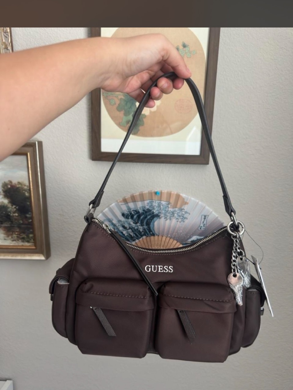 Guess nylon shoulder bag